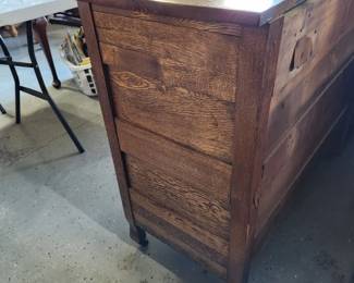 Antique bedroom set (dresser, chest of drawers & Queen head/footboardboards)