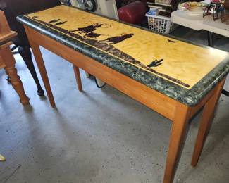 Lacquered hall table