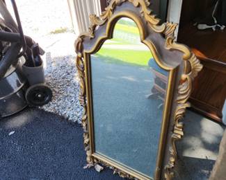 Antique mirror (top trim damaged)