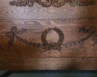 Antique bedroom set (dresser, chest of drawers & Queen head/footboardboards)