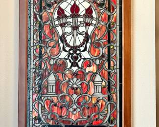 Gorgeous stained glass mirror