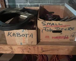 Lots of new spare parts and belts for tractors