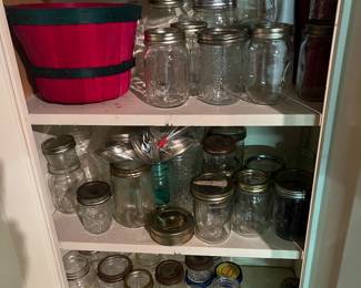 Lots of canning jars
