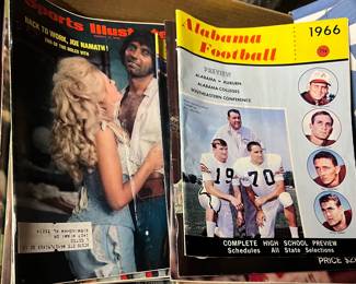 1970 Sports Illustrated and Alabama Football Magazines 