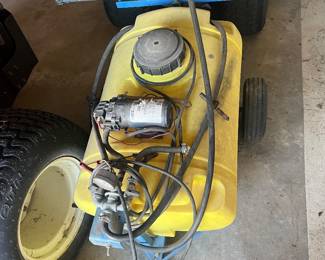 Sprayer trailer attachment 