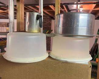 Tupperware and Aluminum Cake Holders