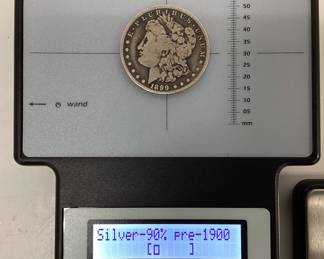 1880 P Morgan silver dollar Philadelphia mint silver coin