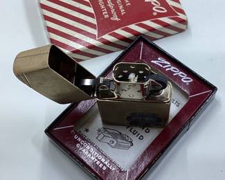 50th anniversary brass Zippo solid brass Zippo vintage lighter