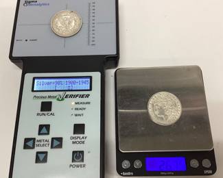 2) 1921 P Morgan silver dollar Philadelphia mint silver coin