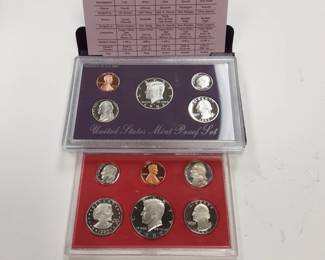1980, 1993 US mint clad proof sets