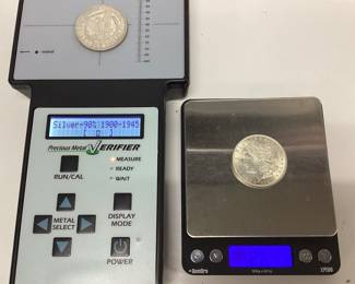 2) 1921 P Morgan silver dollar Philadelphia mint silver coin