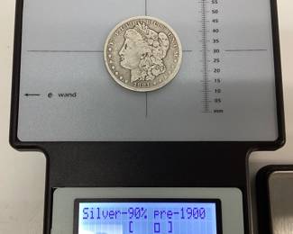 1896 P Morgan silver dollar Philadelphia mint silver coin