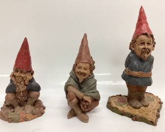 3) TOM CLARK GNOMES JOB, JOSHUA AND VAL TWO HAVE CERTIFICATE OF AUTHENTICITY