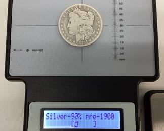 1881 P Morgan silver dollar Philadelphia mint silver coin