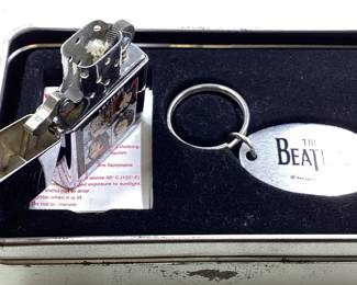 Beatles Zippo Lighter Vinatge lighter in Zippo tin with keychain