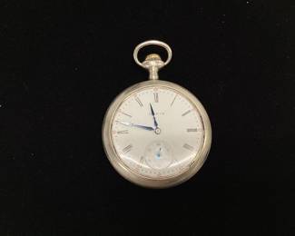 Elgin pocket watch, working, no crystal missing crystal, Elgin Natl Watchco. 24235330