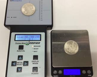 2) 1921 P Morgan silver dollar Philadelphia mint silver coin