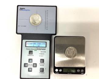 2) 1921 P Morgan silver dollar Philadelphia mint silver coin