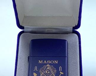 Masonic Zippo lighter Mason Ed. In felt case