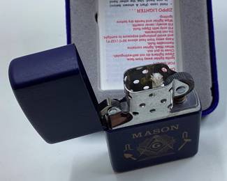Masonic Zippo lighter Mason Ed. In felt case