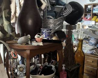 Vases, baskets, desks