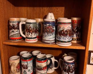 Budweiser Holiday Steins Collection