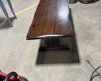 vintage wood coffee table