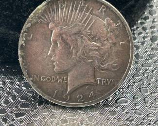 1924 silver peace dollar