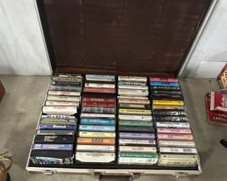 cassettes in case
