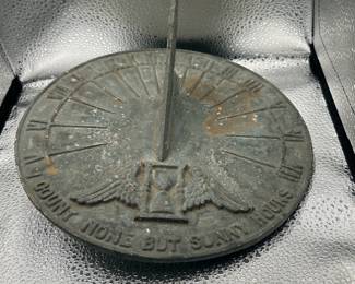 Metal sundial