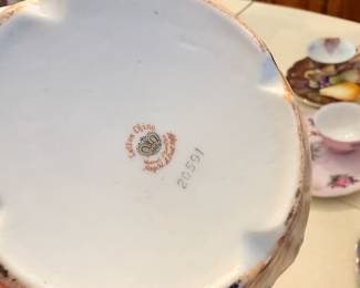 Lefton heritage china fruit tea set