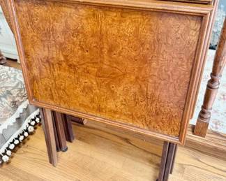 4 vintage snack tables