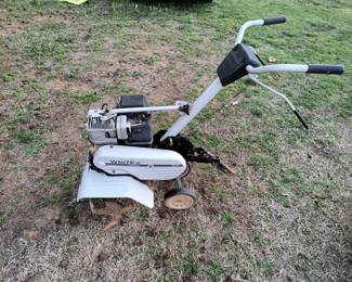 White front tine tiller