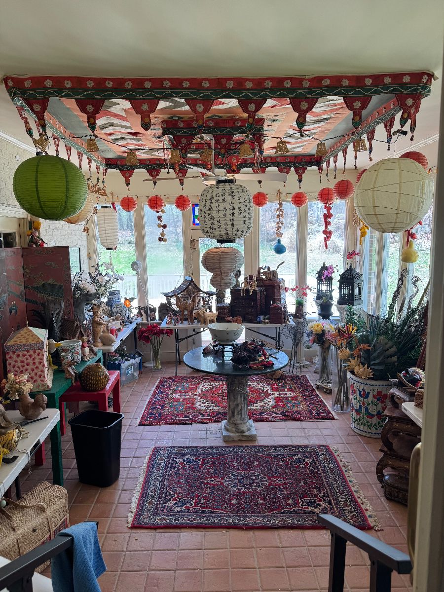 Sunroom Full of Artwork, Wall Hangings, Room Dividers & Folk Art