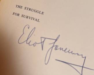 "The Struggle for Survival" Autographed by Eliot Janeway