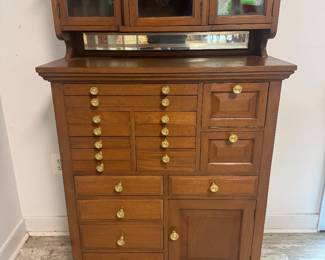 17 Drawer / 6 Door Dental Cabinet (36"W x 15.5"D x 57"H)