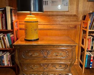 Baker 2 Drawer Side Table (20"D x 36"W x 25"H)