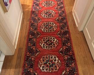 Hand Woven Bokhara Wool Runner (122"L × 30"W - 3 of 3)