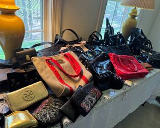 Large Collection of Women's Handbags, Purses, Wallets & Accessories