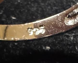 Sterling Silver Yellow Citrine & Cubic Zirconia Ring