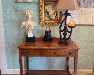 Vintage 2 Drawer Desk (35"W x 19-1/2"D x 32"H)