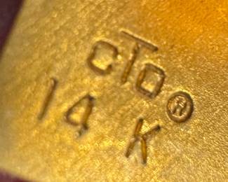 14K Gold Chevron Distributor 20 Year Pin