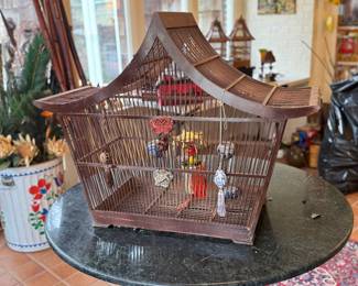 Vintage Chinese-Style Bird Cage