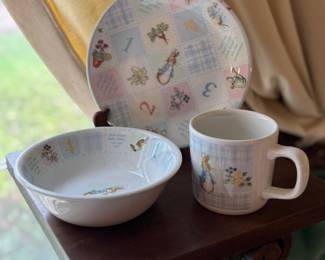 Wedgwood "Peter Rabbit" 3-Piece Child's China Set