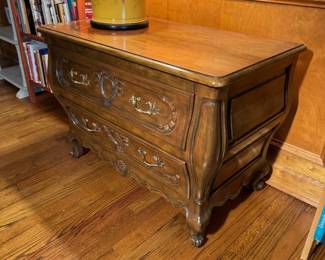 Baker 2 Drawer Side Table (20"D x 36"W x 25"H)