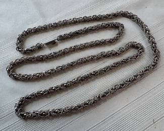Sterling Silver Necklace (Very Long)