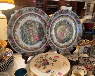 Chinese Rose Medallion Platters
