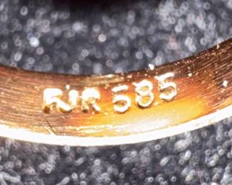 14K Gold Rose Quartz Ring