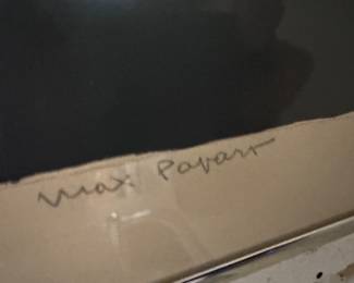 Framed Original Abstract Etching Signed Max Papart - Edition 38/60 (20"W x 28"H)