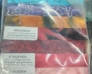 Acrylic acetate blocks for wood turning projects